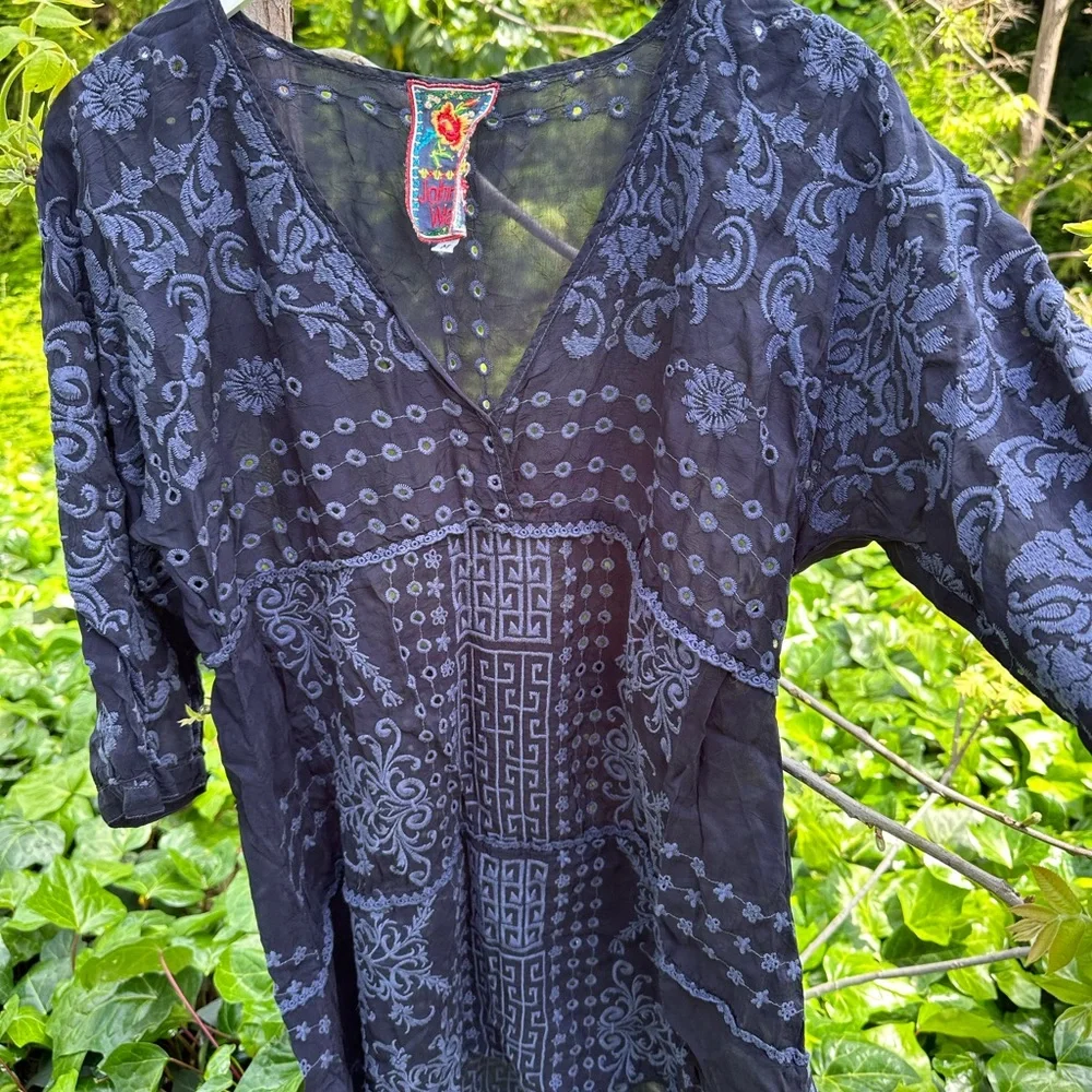 Johnny Was Embroidered Blouse - Picture 2 of 6